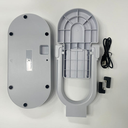 White ABS charging and storage stand for PS VR2 handles and glasses, with a U-shaped support and two charging docks. - Image 20