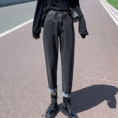 Jeans Harlan Negros Cintura Alta Slim para Mujer - Primavera Verano - Image 5
