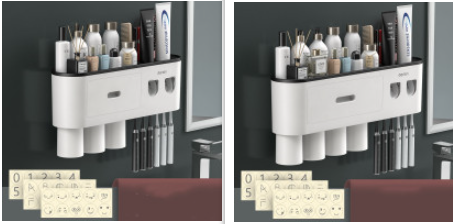 Portacepillos de Pared Premium con Vaso Enjuague Integrado - Image 15