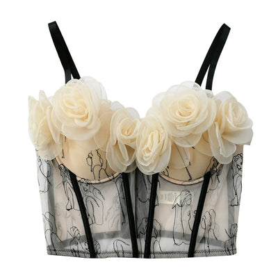 Blusa Tubo Elegante con Bordado Floral - Image 5