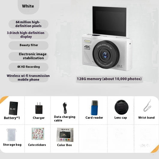 Cámara Mirrorless HD 64 Megapíxeles para Estudiantes y Principiantes - Image 10