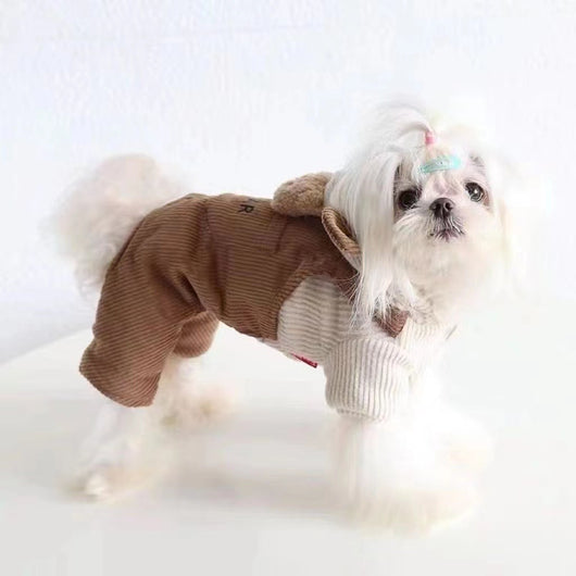 Mameluco Térmico para Perros con Forro Polar - Diseño Osito Café - Image 4