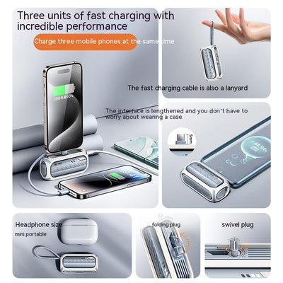 Powerbank Plegable 5000mAh con Carga Rápida 20W y Soporte Integrado - Image 3