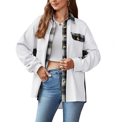 Chaqueta Suéter Cuadrillé Boyfriend Holgada de Punto Waffle - Image 7