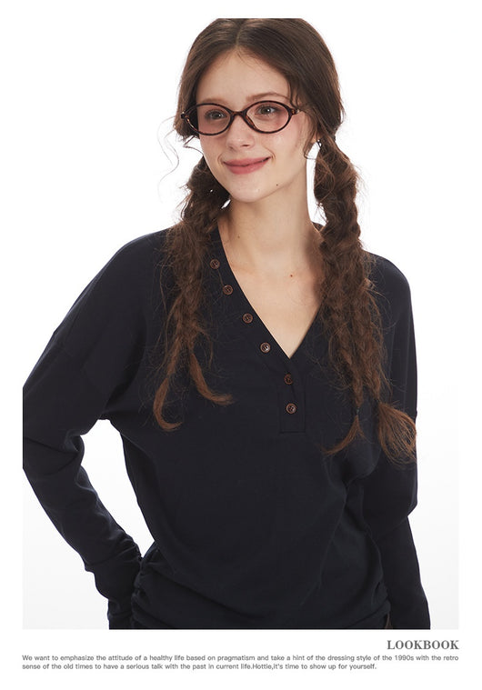 Blusa Elegante de Manga Larga con Cuello en V y Cintura Ajustada - Image 17