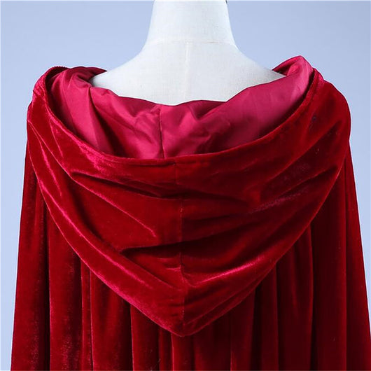 Capa Hanfu Unisex de Terciopelo Grueso con Capucha - Image 12