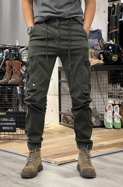 Pantalones Tácticos Casual de Pierna Recta para Hombre con Puños Ajustables - Image 30