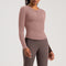 Playera Deportiva de Manga Larga para Yoga y Running