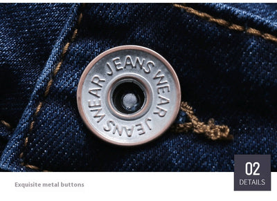 Jeans Rectos Elásticos para Hombre - Primavera Otoño Fit Cómodo - Image 25