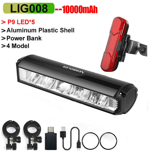 Luz Frontal para Bicicleta Recargable de Gran Capacidad Baojia con Soporte Ajustable - Image 5