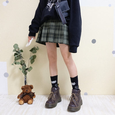 Botas Martin Estilo Harajuku con Suela Gruesa - Diseño Retro Kawaii - Image 3