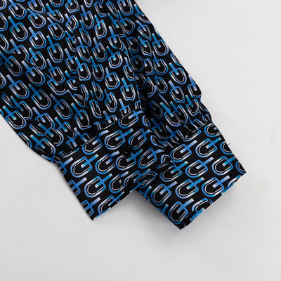 Conjunto de Moda Elegante: Camisa Estampada Manga Larga con Pantalón Ancho - Image 15
