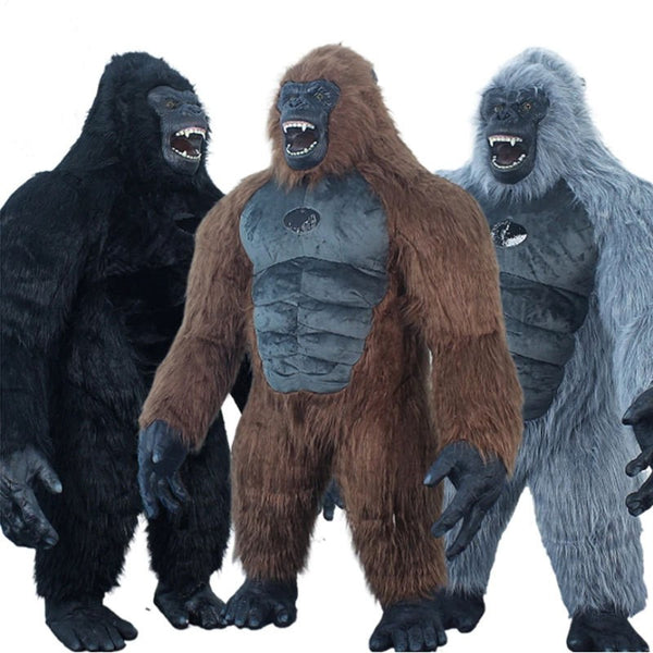 Disfraz Inflable King Kong - Traje de Gorila Gigante con Pelaje