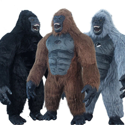 Disfraz Inflable King Kong - Traje de Gorila Gigante con Pelaje