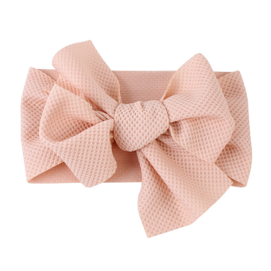 Diadema Bebé con Moño y Textura Seersucker en Colores Puros - Image 13