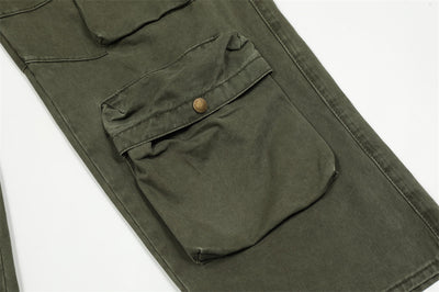 Pantalones Cargo con Bolsillos Tridimensionales y Múltiples Compartimentos - Image 20
