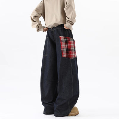 Pantalones Cargo Vaqueros con Bolsillos Grandes Diseño Retro para Hombre - Image 3