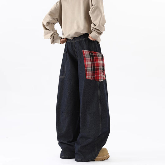 Pantalones Cargo Vaqueros con Bolsillos Grandes Diseño Retro para Hombre - Image 3