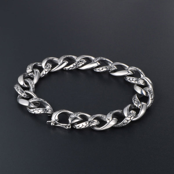 Pulsera de Acero Titanio Gótica Vintage con Estilo Creativo