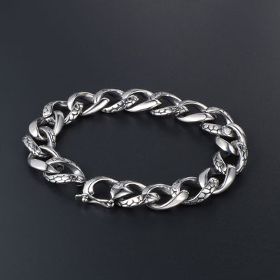 Pulsera de Acero Titanio Gótica Vintage con Estilo Creativo