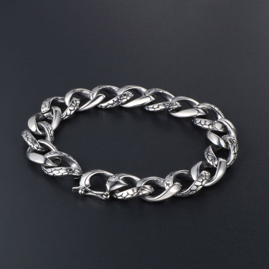 Pulsera de Acero Titanio Gótica Vintage con Estilo Creativo