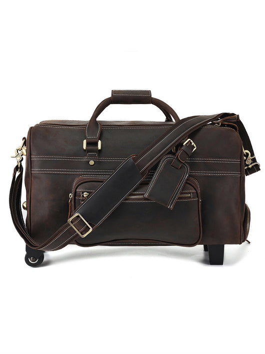 Bolsa de Viaje Retro en Cuero para Hombre - Image 10