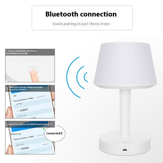 Lámpara Táctil con Cargador Inalámbrico y Parlante Bluetooth - Image 4