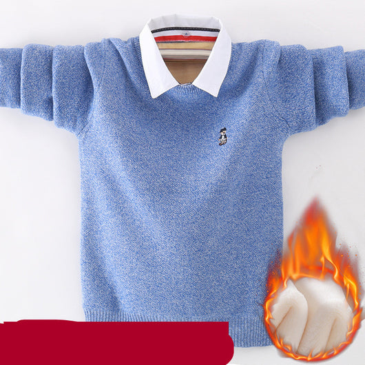 Suéter para Niño Estilo Camisa Integrada de Algodón - Image 6