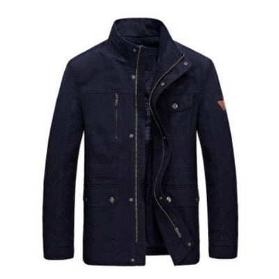 Chaqueta Casual Hombre Cuello Mao Bolsillos Múltiples - Image 6