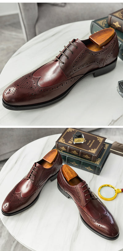 Zapatos Oxford Punta Fina de Cuero Artesanal para Hombre - Image 15