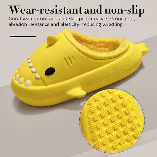 Pantuflas Tiburón Cartoon para Parejas - Zapatillas EVA Impermeables Invierno - Image 10