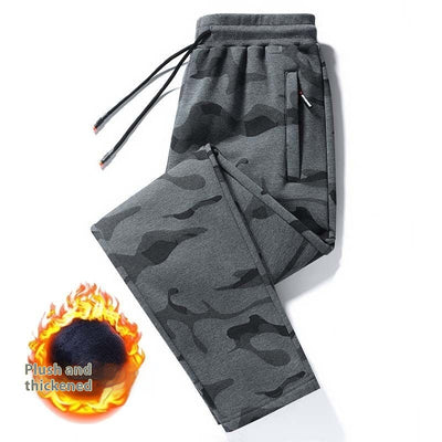 Pantalones Casuales de Algodón para Hombre Talla Grande Otoño Invierno con Puño Ajustado - Image 12
