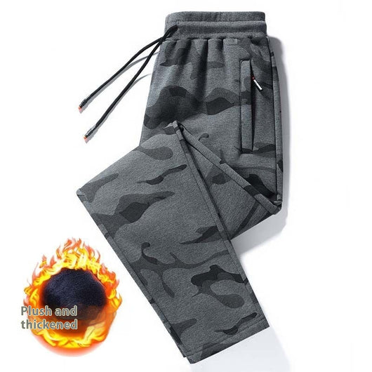 Pantalones Casuales de Algodón para Hombre Talla Grande Otoño Invierno con Puño Ajustado - Image 12