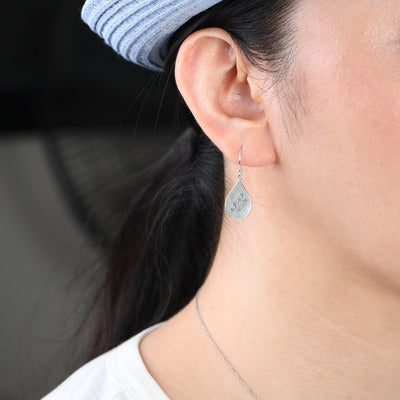 Aretes de Plata S925 Retro Literarios Minimalistas para Mujer - Image 9