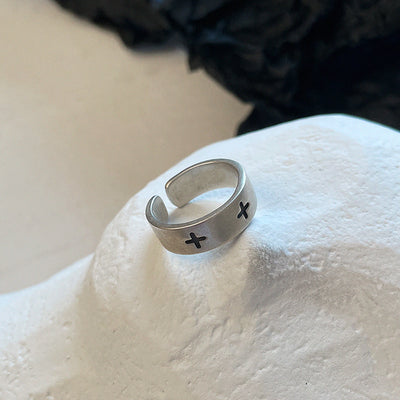 Anillo de Plata 925 con Cruz para Hombre y Mujer Ajustable - Image 6