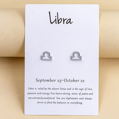 Aretes de los Doce Signos del Zodiaco en Oro y Plata - Image 42