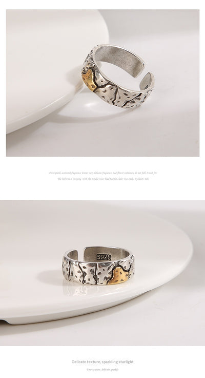 Anillo Vintage para Hombre con Textura de Piedra y Acabado Envejecido - Image 14