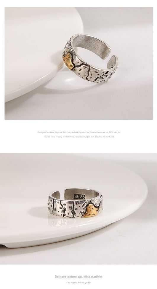 Anillo Vintage para Hombre con Textura de Piedra y Acabado Envejecido - Image 14
