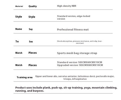 Tapete de Yoga Antideslizante para Principiantes con Bordes de Seguridad - Image 16