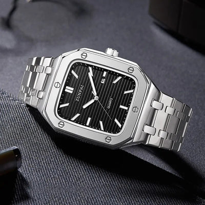 Reloj de Acero Inoxidable Cuadrado para Hombre - Diseño Moderno - Image 11