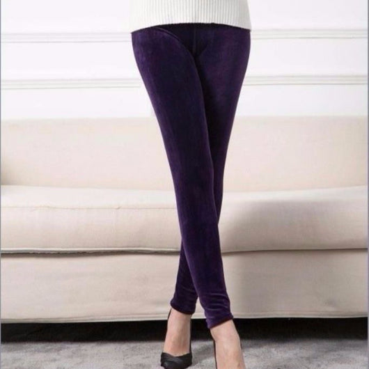 Leggings de Terciopelo Dorado Cintura Alta Súper Elásticos para Mujer - Image 17