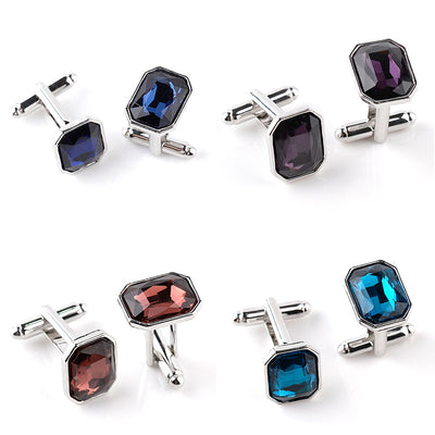 Accesorios de Camisa Diamante de Cristal Multicolor - Estilo Sofisticado - Image 5