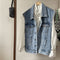 Chaleco Denim Suelto sin Mangas para Mujer