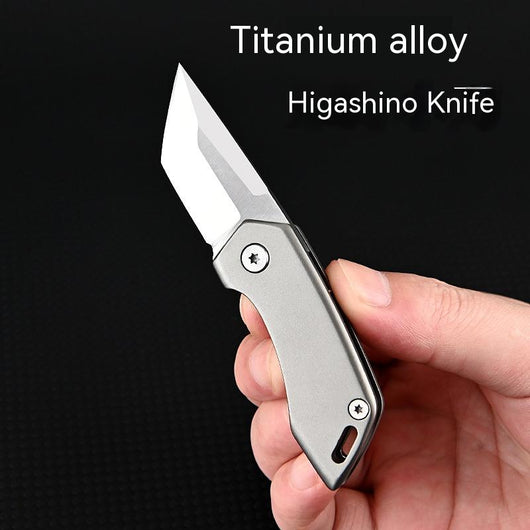 Cuchillo Táctico de Aleación de Titanio Portátil Multiusos con Abreador - Image 2