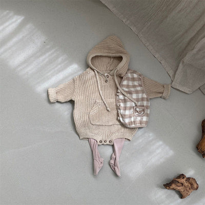 Pijama Enterizo con Capucha y Bolsillos para Bebés - Image 3