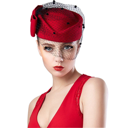 Sombrero Retro Británico de Lana para Mujer - Image 2
