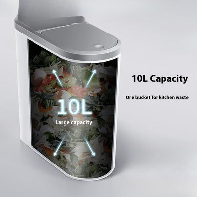 Basurero Compacto con Tapa para Baño - Contenedor de Almacenamiento Estrecho - Image 4