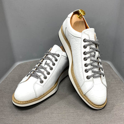 Zapatos Artesanales para Hombre con Patrón Grabado en Relieve - Image 8