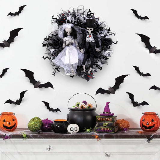 Guirnalda de Calaveras Novios Halloween - Decoración de Terror y Misterio - Image 2