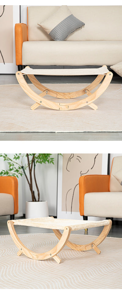 Cama Hamaca Plegable para Gatos - Nido de Madera Maciza - Image 13